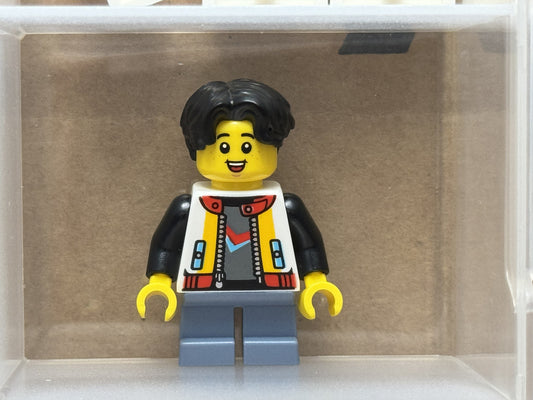 LEGO Minifigure - Holiday - Child - Boy, White Jacket - No hol374 - QTY 1