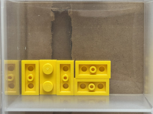 LEGO Parts - Yellow Plate 1 x 2 - No 3023 - QTY 5