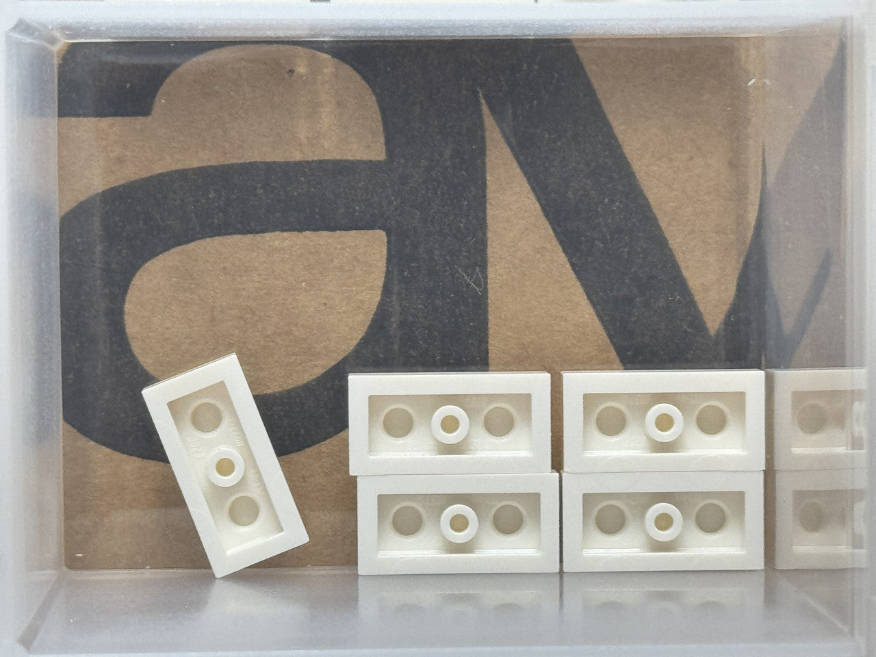 LEGO Parts - White Plate 1 x 2 - No 3023 - QTY 5