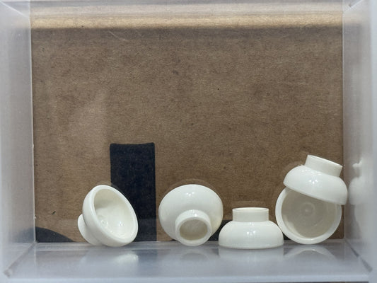 LEGO Parts - White Minifigure, Utensil Bowl - No 34172 - QTY 5