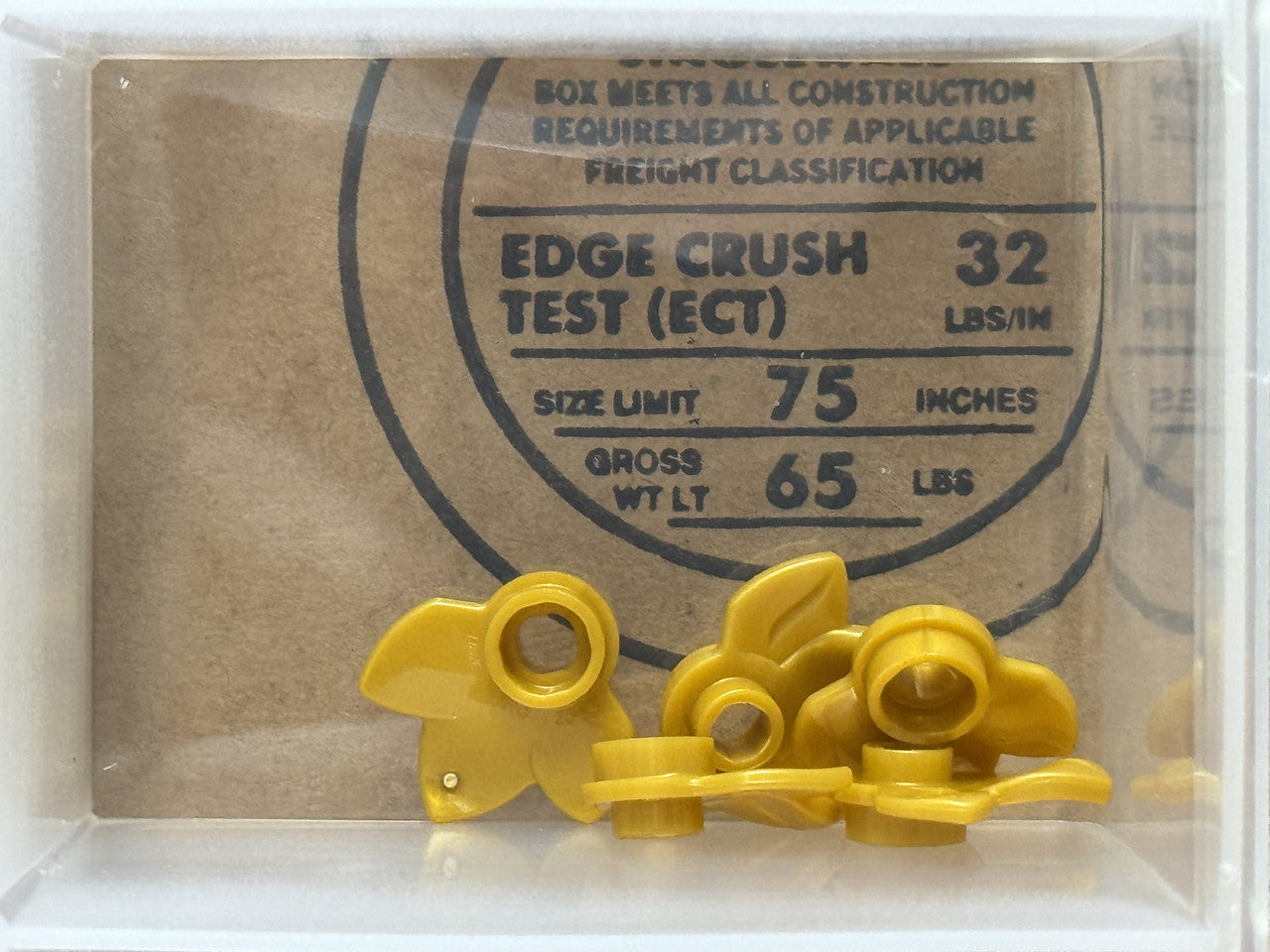 LEGO Parts - Pearl Gold Plant Plate, Round 1 x 1 3 Leaves - No 32607 - QTY 5