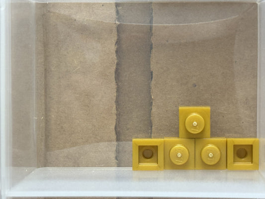 LEGO Parts - Pearl Gold Plate 1 x 1 - No 3024 - QTY 5