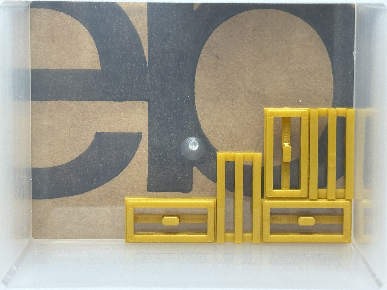 LEGO Parts - Pearl Gold Tile 1 x 2 Grille with Bottom Groove - No 2412b - QTY 5