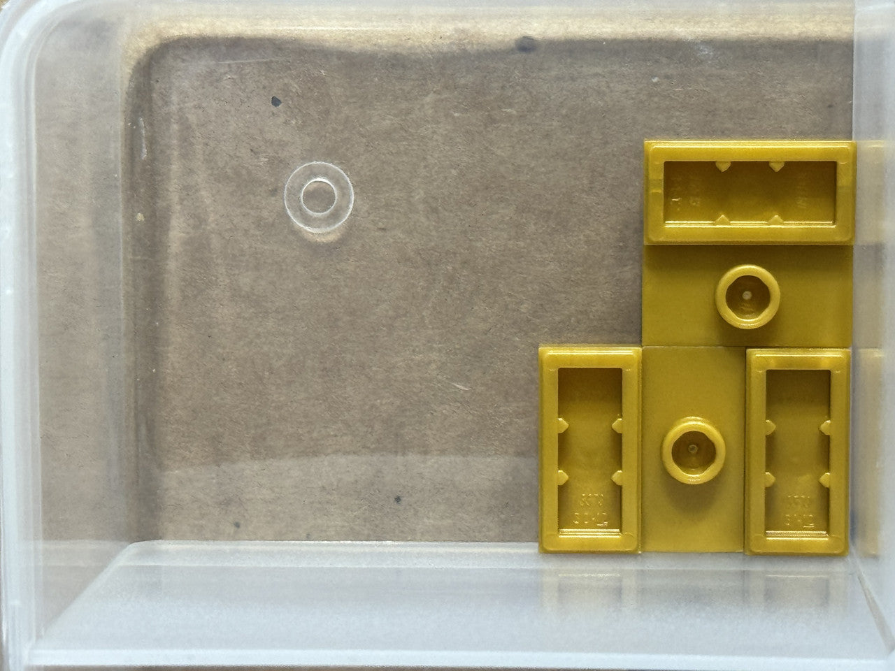 LEGO Parts - Pearl Gold Plate 1 x 2 with 1 Stud (Jumper) - No 15573 - QTY 5
