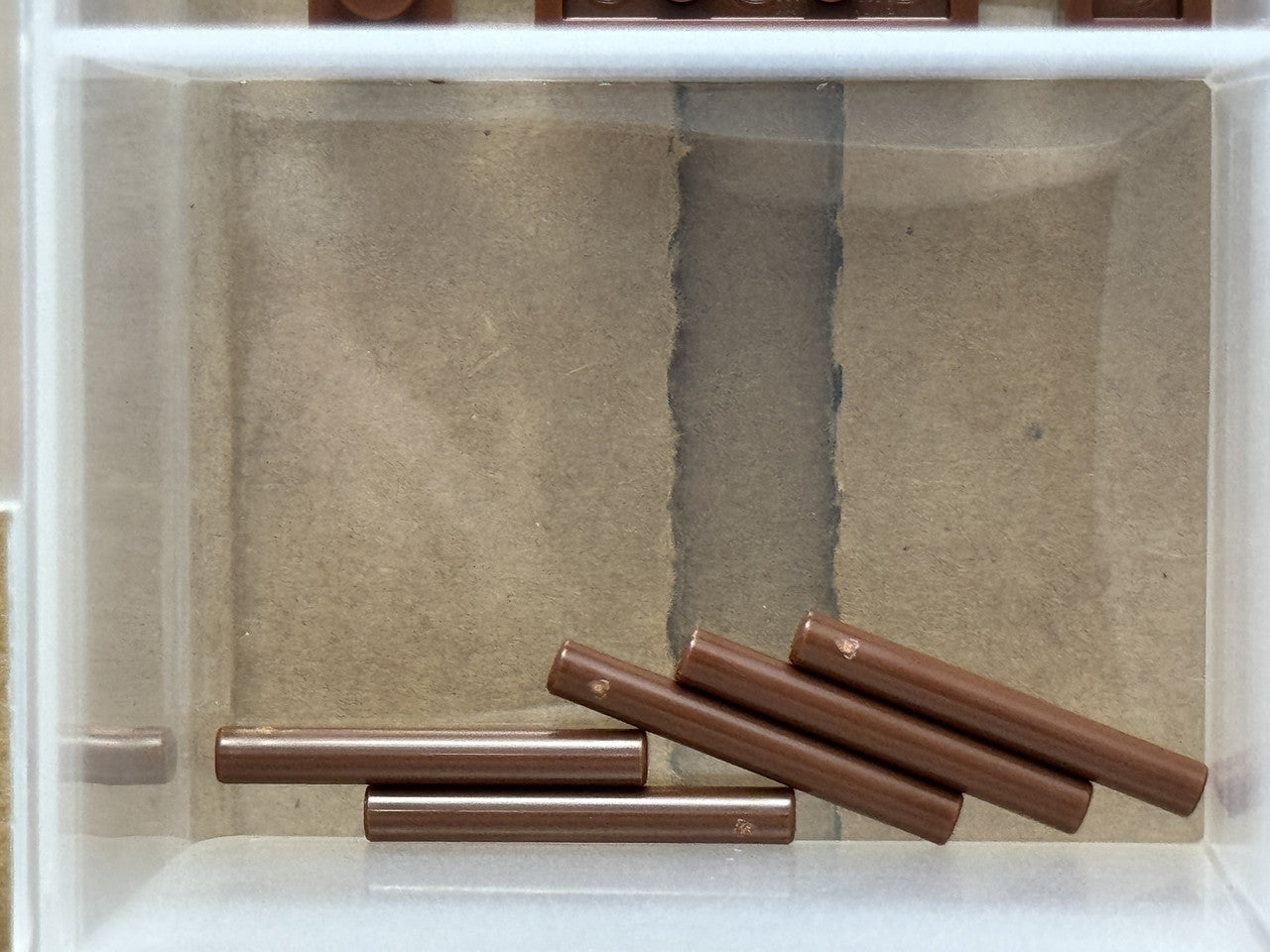 LEGO Parts - Reddish Brown Bar 3L (Bar Arrow) - No 87994 - QTY 5