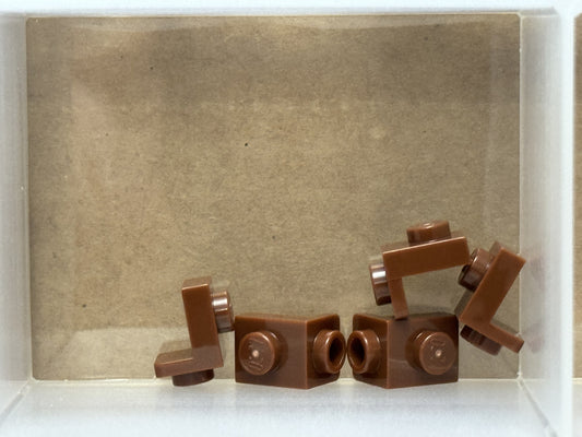 LEGO Parts - Reddish Brown Bracket 1 x 1 - 1 x 1 - No 36841 - QTY 5