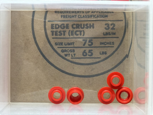 LEGO Parts - Red Plate, Round 1 x 1 with Open Stud - No 85861 - QTY 5