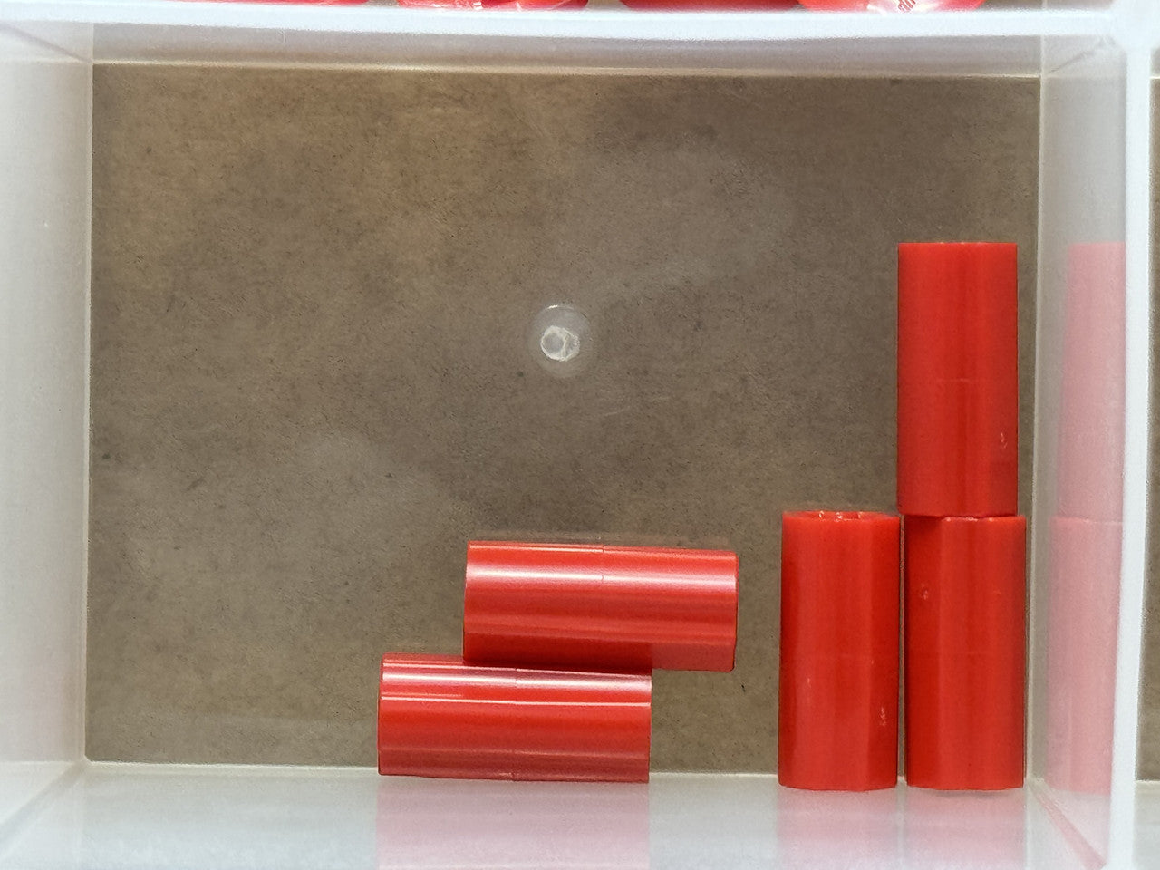 LEGO Parts - Red Technic, Axle Connector 2L - No 6538c - QTY 5