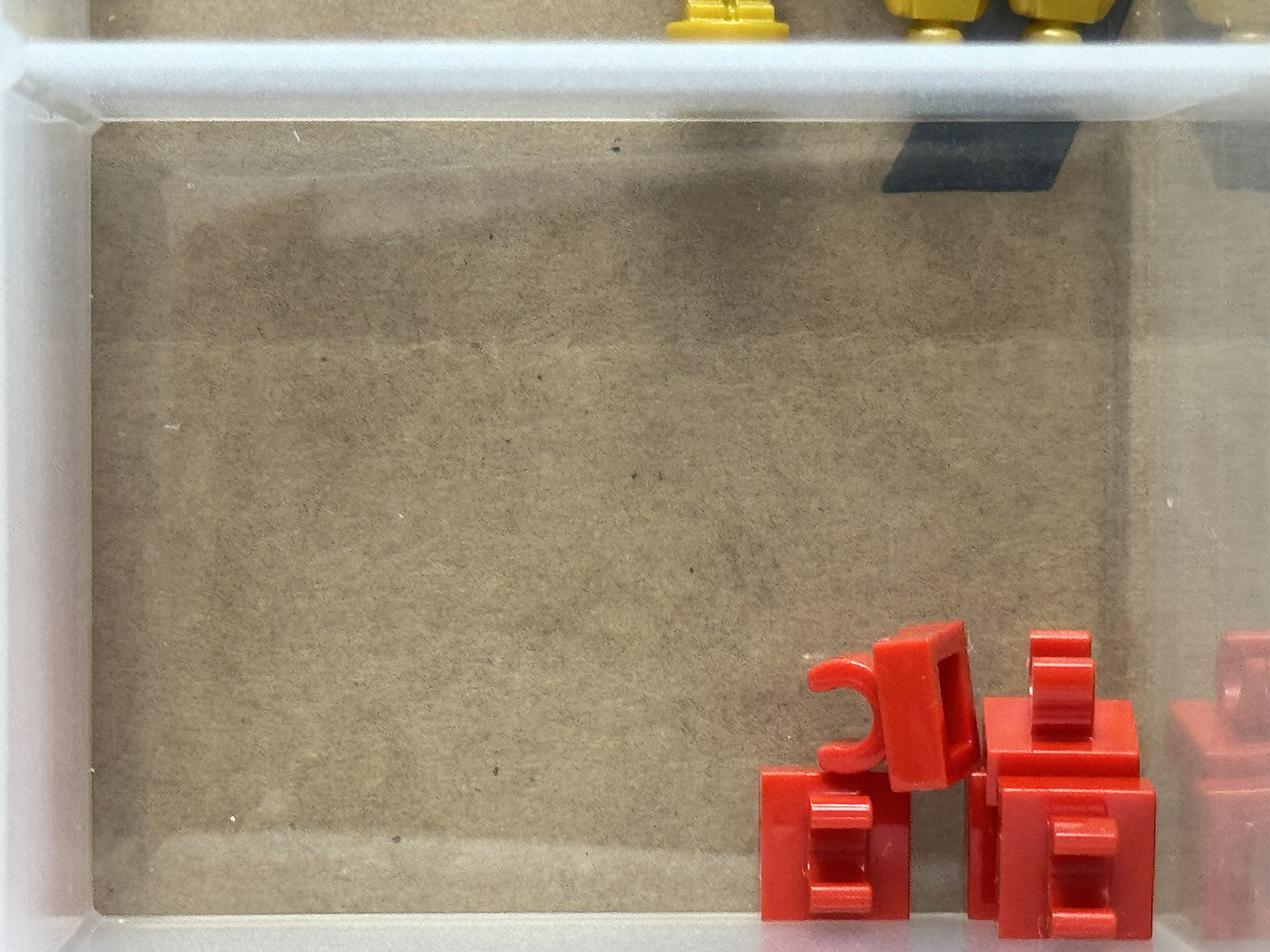 LEGO Parts - Red Tile, Modified 1 x 1 with Open O Clip - No 15712 - QTY 5