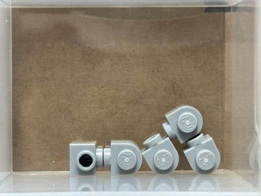 LEGO Parts - Light Bluish Gray Brick, Round 1 x 1 Half Stud - No 3386 - QTY 5