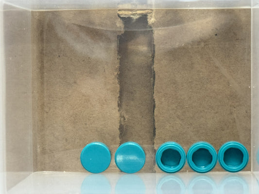 LEGO Parts - Dark Turquoise Tile, Round 1 x 1 - No 98138 - QTY 5