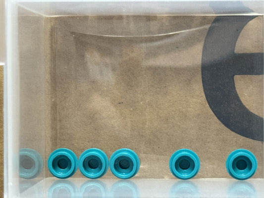 LEGO Parts - Dark Turquoise Plate, Round 1 x 1 - No 4073 - QTY 5