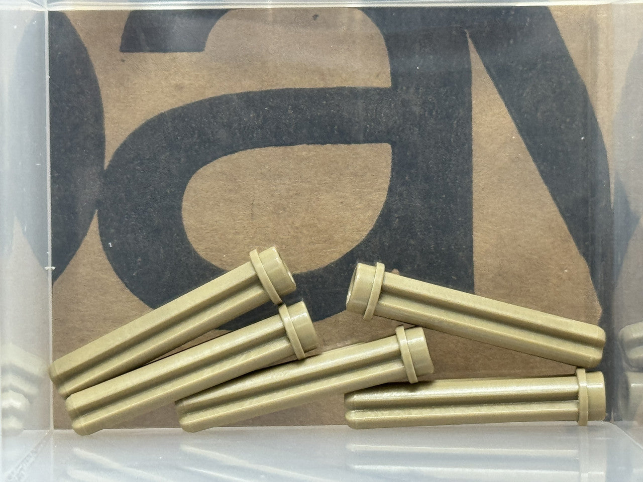 LEGO Parts - Dark Tan Technic, Axle 3L with Stud - No 6587 - QTY 5