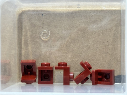 LEGO Parts - Dark Red Bracket 1 x 1 - 1 x 1 - No 36841 - QTY 5