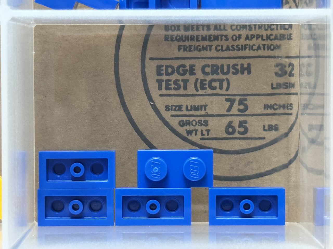 LEGO Parts - Blue Plate 1 x 2 - No 3023 - QTY 5