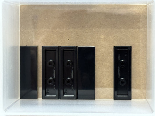 LEGO Parts - Black Tile 1 x 3 - No 63864 - QTY 5