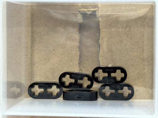 LEGO Parts - Black Technic, Liftarm Thin 1 x 2 - Axle Holes - No 41677 - QTY 5