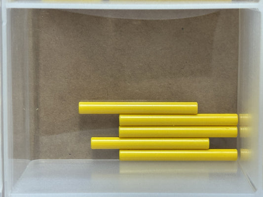 LEGO Parts - Yellow Bar 4L (Lightsaber Blade / Wand) - No 30374 - QTY 5