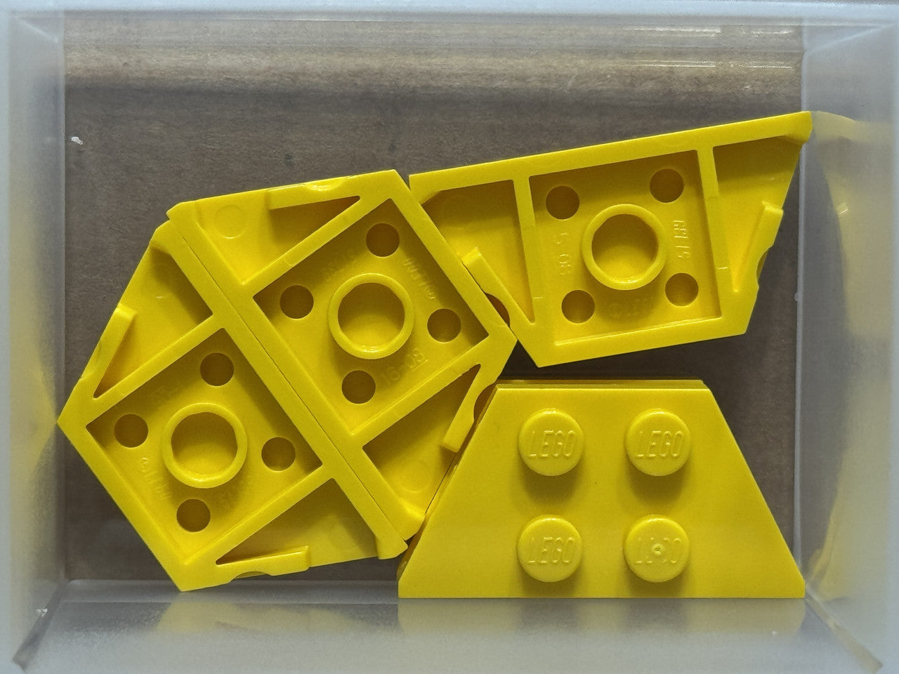 LEGO Parts - Yellow Wedge, Plate 2 x 4 - No 51739 - QTY 5