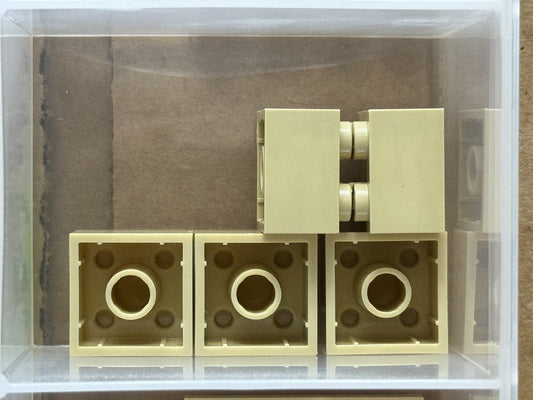 LEGO Parts - Tan Brick 2 x 2 - No 3003 - QTY 5