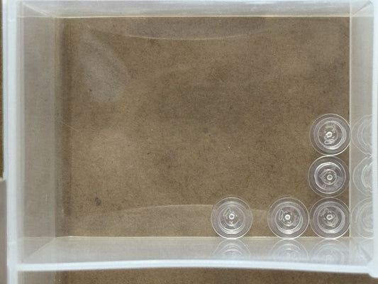 LEGO Parts - Trans-Clear Plate, Round 1 x 1 - No 4073 - QTY 5