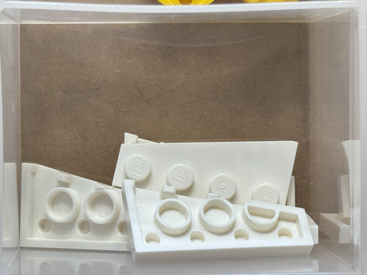 LEGO Parts - White Wedge, Plate 4 x 2 Right - No 41769 - QTY 5