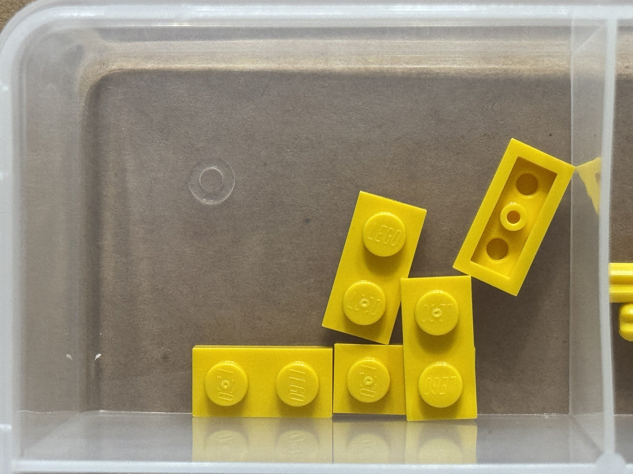LEGO Parts - Yellow Plate 1 x 2 - No 3023 - QTY 5