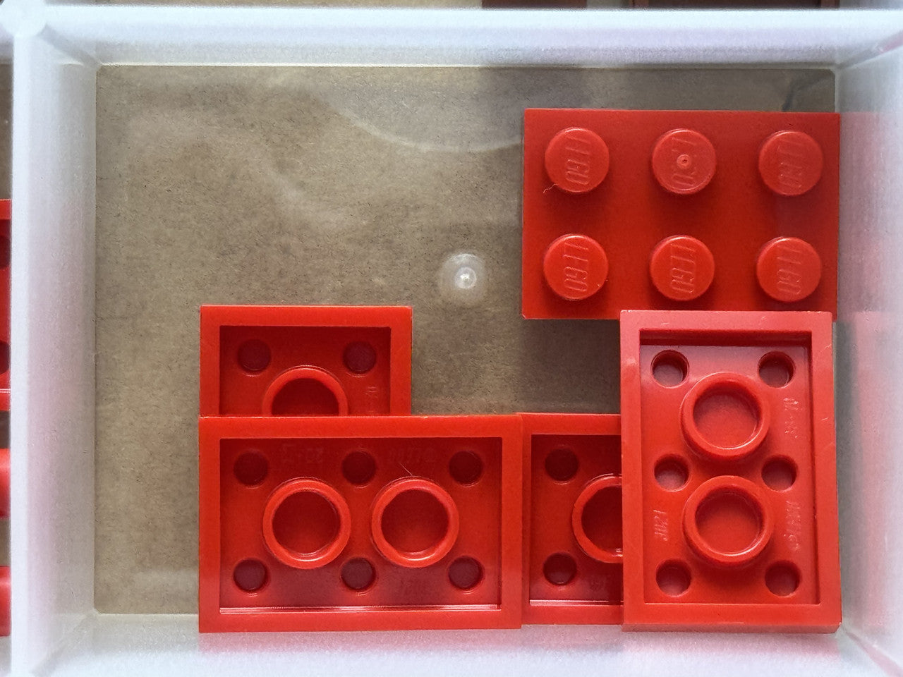 LEGO Parts - Red Plate 2 x 3 - No 3021 - QTY 5