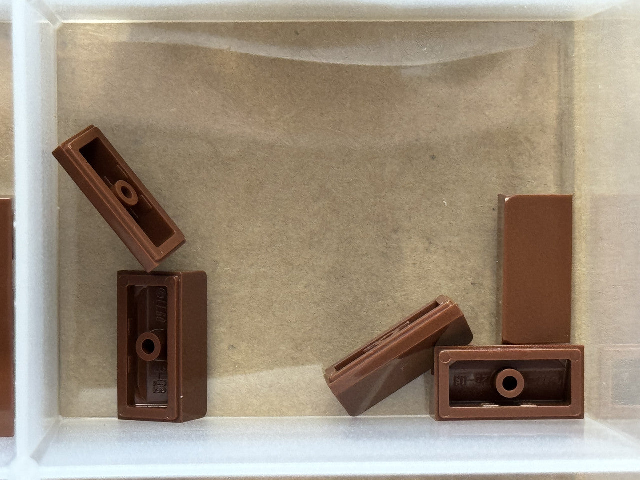 LEGO Parts - Reddish Brown Slope 30 1 x 2 x 2/3 - No 85984 - QTY 5