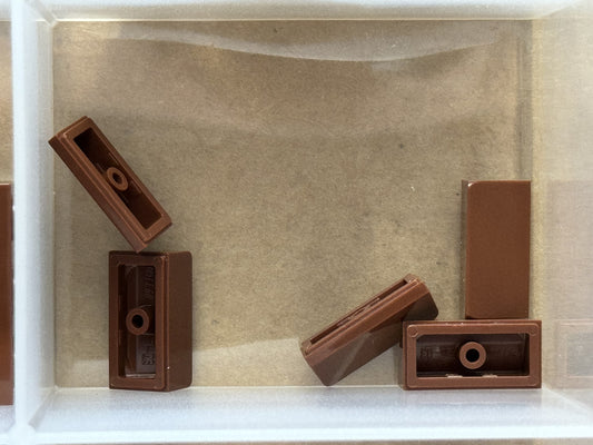 LEGO Parts - Reddish Brown Slope 30 1 x 2 x 2/3 - No 85984 - QTY 5