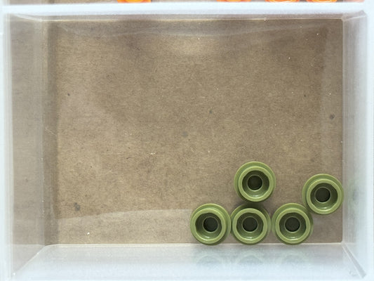 LEGO Parts - Olive Green Plate, Round 1 x 1 - No 4073 - QTY 5