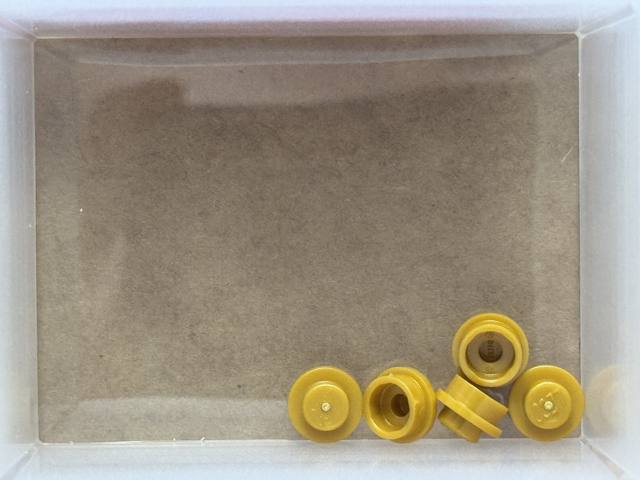 LEGO Parts - Pearl Gold Plate, Round 1 x 1 - No 4073 - QTY 5