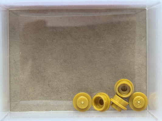 LEGO Parts - Pearl Gold Plate, Round 1 x 1 - No 4073 - QTY 5