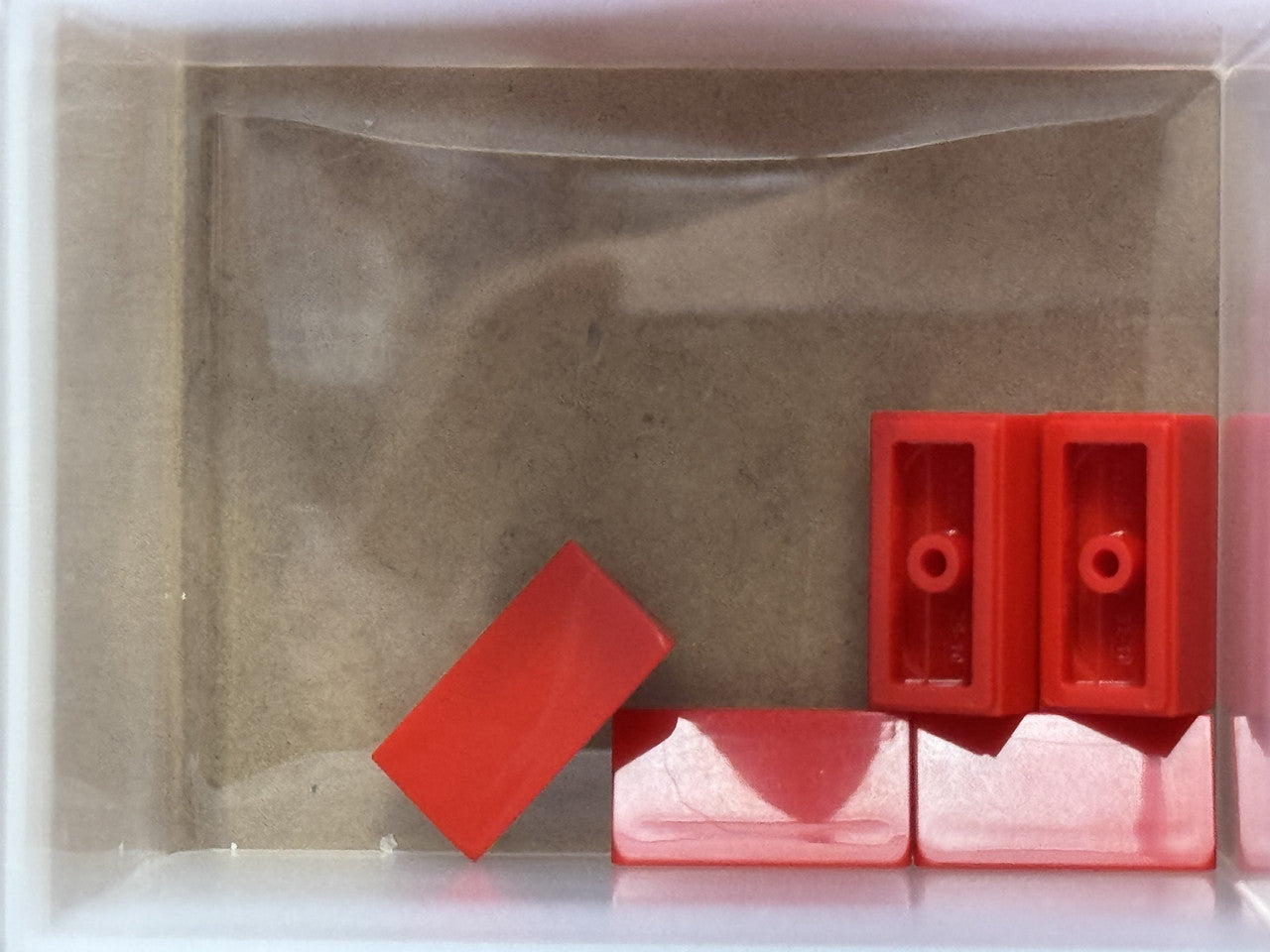 LEGO Parts - Red Slope 30 1 x 2 x 2/3 - No 85984 - QTY 5