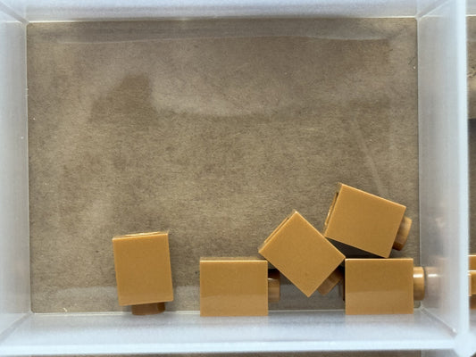 LEGO Parts - Medium Nougat Brick 1 x 1 - No 3005 - QTY 5