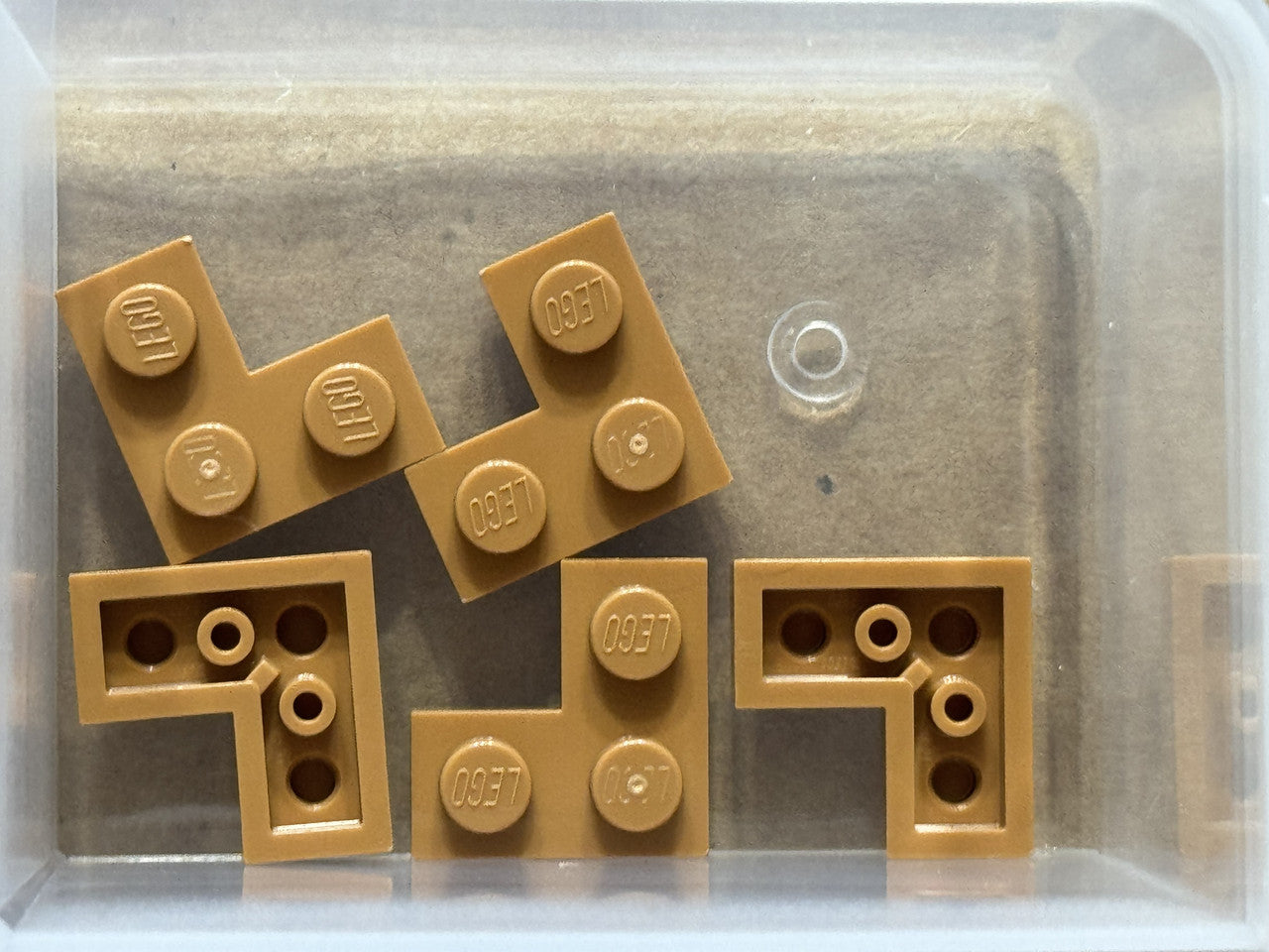 LEGO Parts - Medium Nougat Plate 2 x 2 Corner - No 2420 - QTY 5