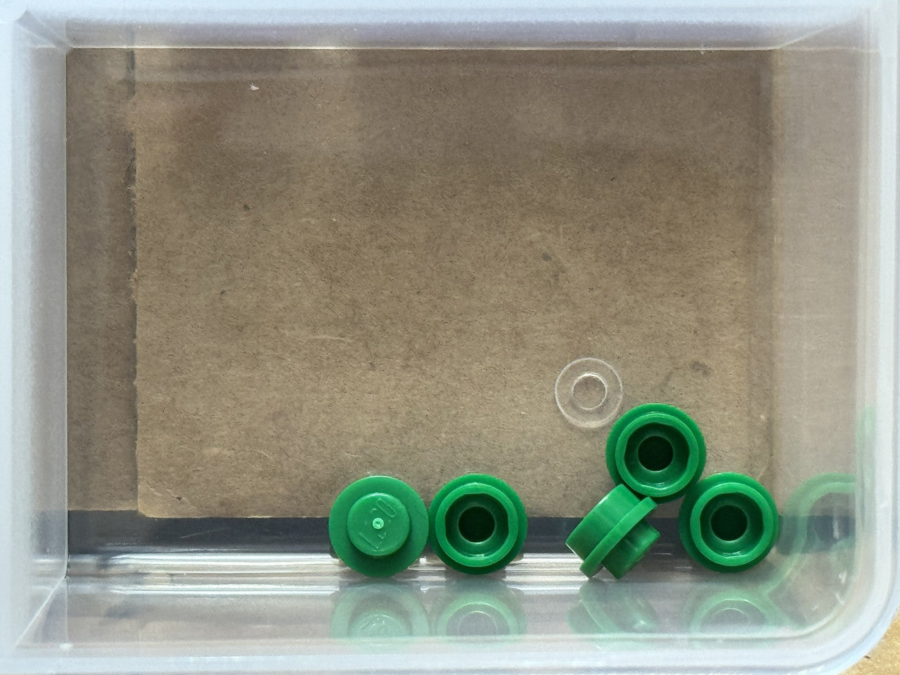 LEGO Parts - Green Plate, Round 1 x 1 - No 4073 - QTY 5