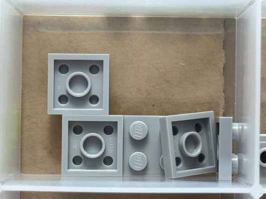 LEGO Parts - Light Bluish Gray Plate 2 x 2 - No 3022 - QTY 5
