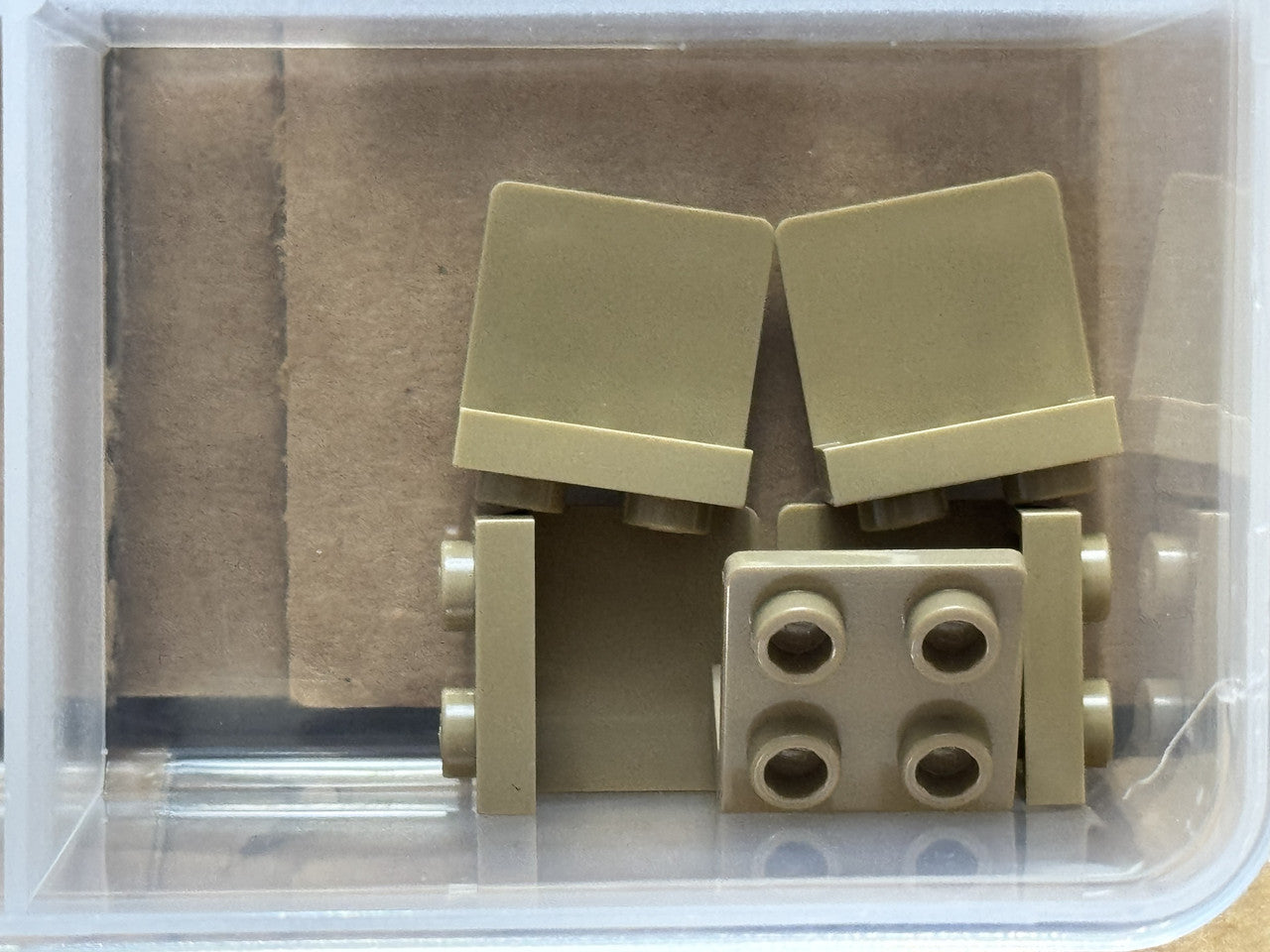 LEGO Parts - Dark Tan Bracket 1 x 2 - 2 x 2 - No 44728 - QTY 5