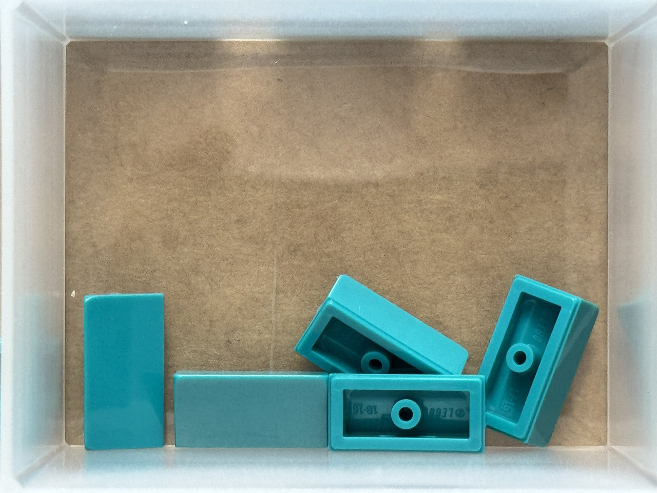 LEGO Parts - Dark Turquoise Slope 30 1 x 2 x 2/3 - No 85984 - QTY 5