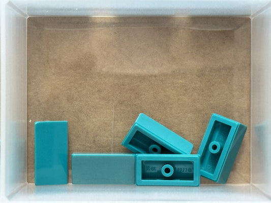 LEGO Parts - Dark Turquoise Slope 30 1 x 2 x 2/3 - No 85984 - QTY 5