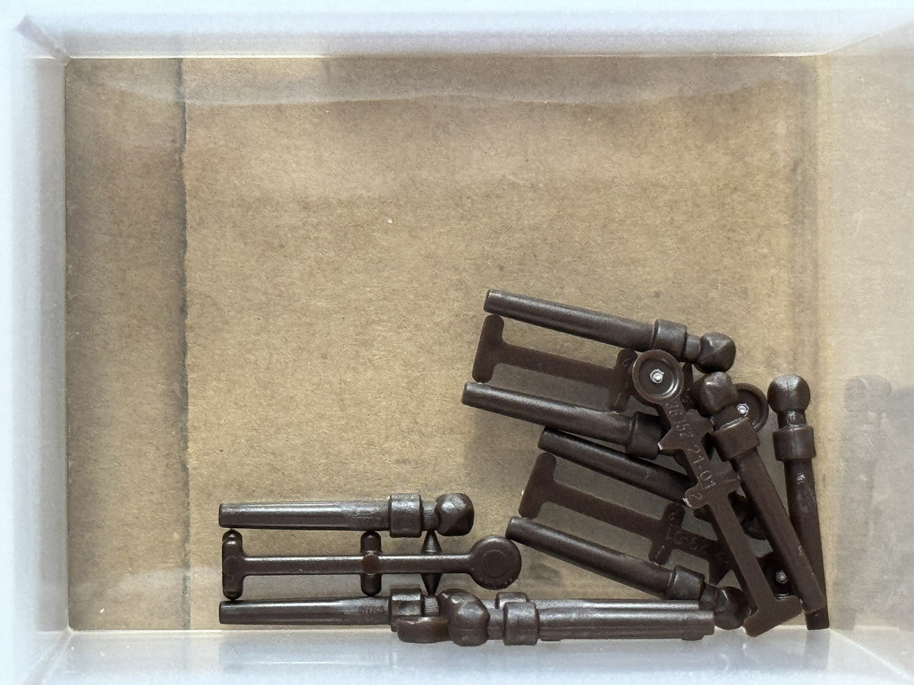 LEGO Parts - Dark Brown Minifigure, Utensil Wand, 2 on Sprue - No 36752 - QTY 5