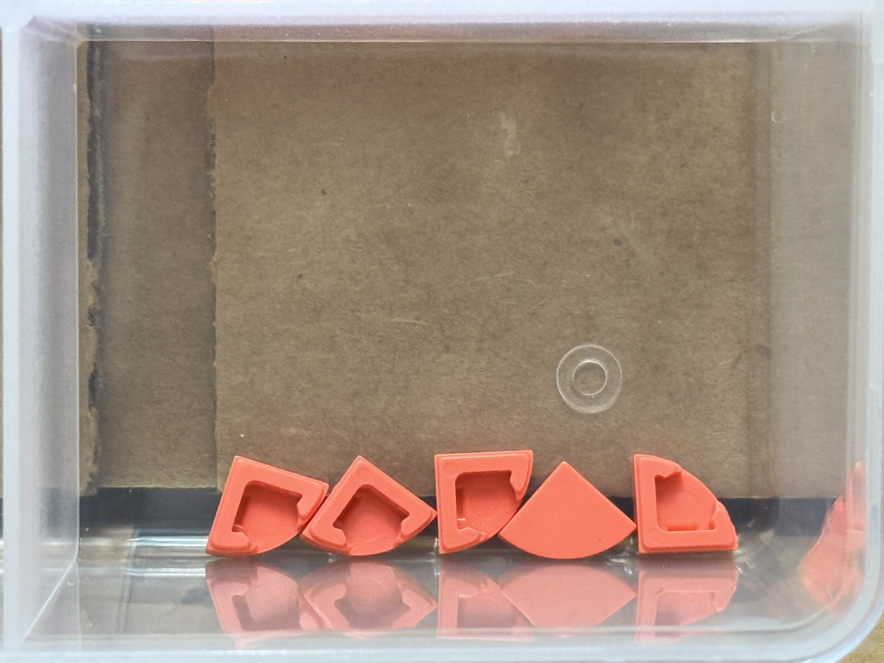 LEGO Parts - Coral Tile, Round 1 x 1 Quarter - No 25269 - QTY 5