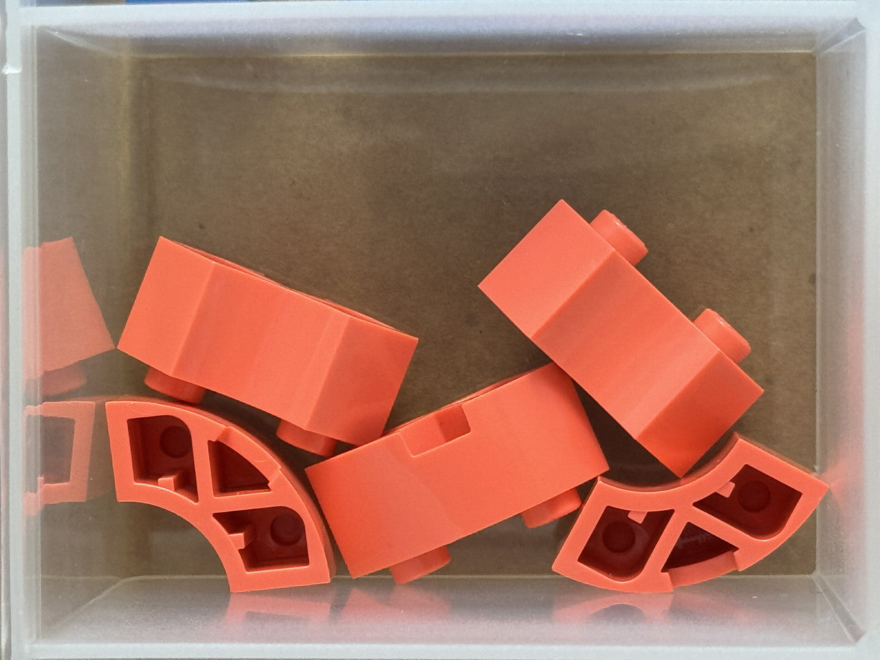 LEGO Parts - Coral Brick, Round Corner 2 x 2 Macaroni - No 85080 - QTY 5