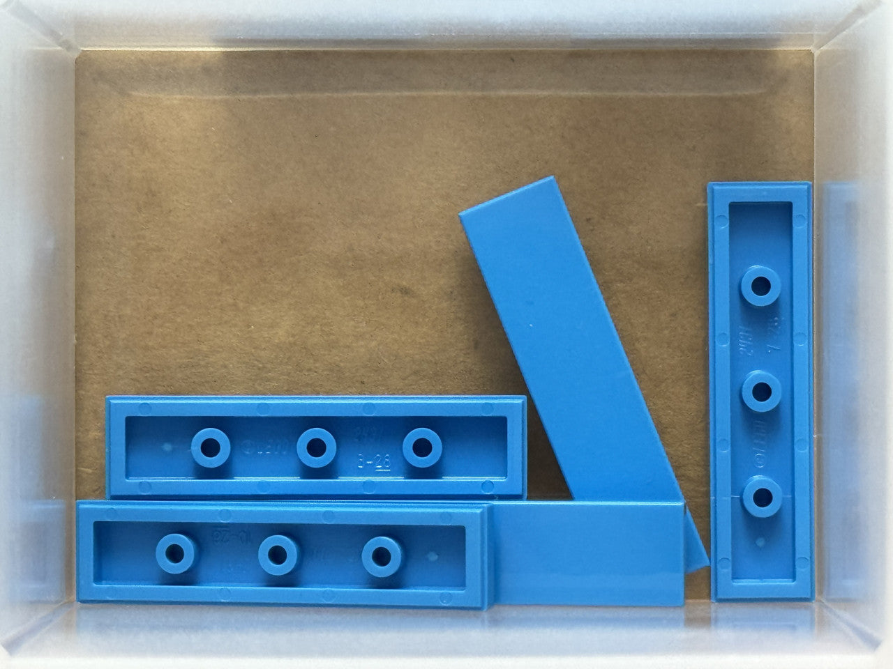 LEGO Parts - Dark Azure Tile 1 x 4 - No 2431 - QTY 5