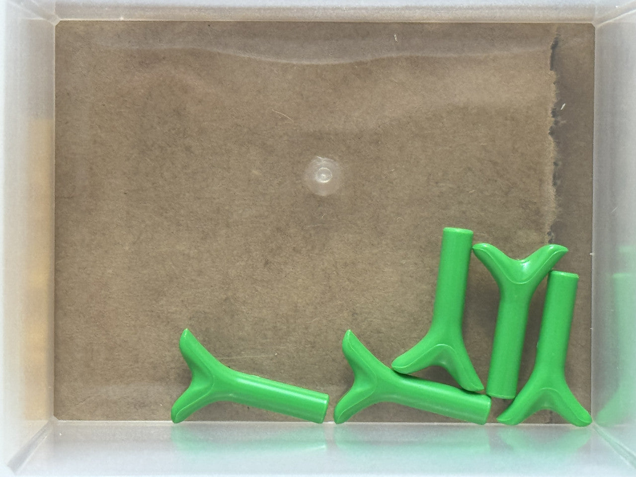 LEGO Parts - Bright Green Plant Stem Bar (Carrot Top / Twig) - No 33183 - QTY 5