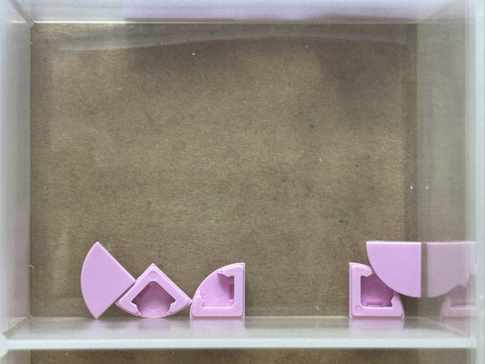 LEGO Parts - Bright Pink Tile, Round 1 x 1 Quarter - No 25269 - QTY 5