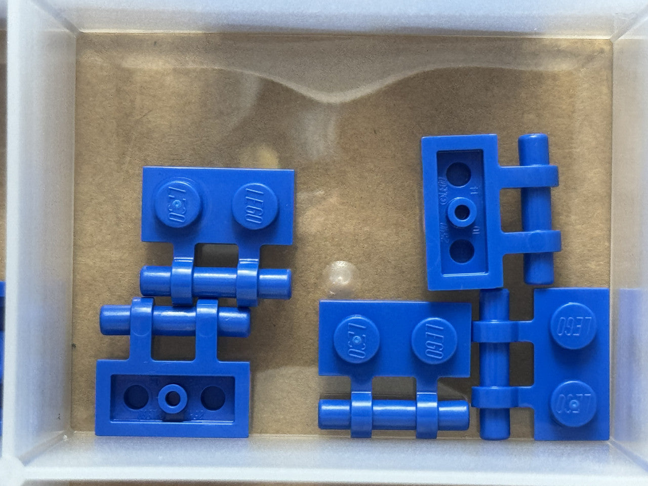 LEGO Parts - Blue Plate 1 x 2 with Bar Handle on Side - No 2540 - QTY 5