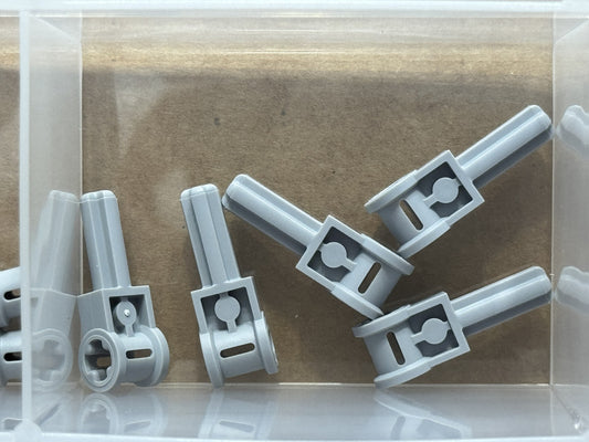 LEGO Parts - Light Bluish Gray Technic Axle 2L Reverser Handle - No 6553 - QTY 5