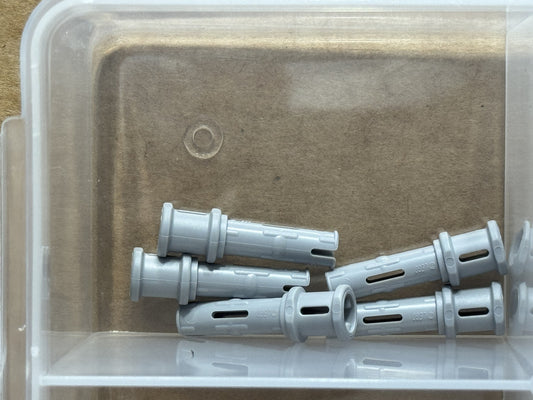 LEGO Parts - Light Bluish Gray Technic, Pin 3L with Stop Bush - No 32054 - QTY 5